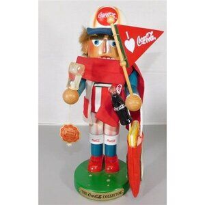 7/1297 Vintage Original Steinbach Coca Cola Collection Fan 1998 Nutcracker /// M